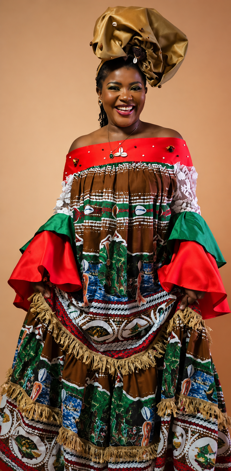 Woman in heritage dress